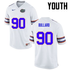 Youth Jonathan Bullard White Florida #90 Stitched Jersey