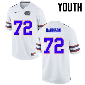 Youth Jonotthan Harrison White Florida Gators #72 High School Jersey