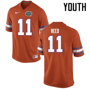 Youth Jordan Reed Orange Florida #11 University Jerseys