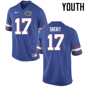 Youth Jordan Sherit Blue University of Florida #17 Player Jersey
