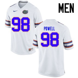 Men's Jorge Powell White Florida Gators #98 Alumni Jersey