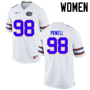 Womens Jorge Powell White Florida #98 Player Jersey