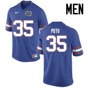 Men Joseph Putu Blue Florida #35 Stitch Jerseys