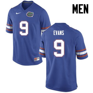 Mens Josh Evans Blue Florida Gators #9 Player Jerseys