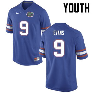 Youth Josh Evans Blue University of Florida #9 High School Jerseys