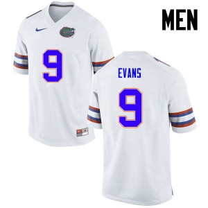 Men Josh Evans White Florida #9 Player Jersey