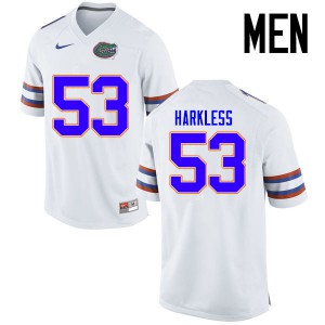 Men Kavaris Harkless White Florida #53 Stitched Jerseys