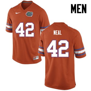 Men Keanu Neal Orange University of Florida #42 Alumni Jersey