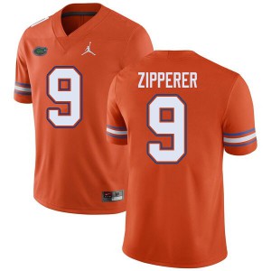 Men's Jordan Brand Keon Zipperer Orange University of Florida #9 Official Jersey