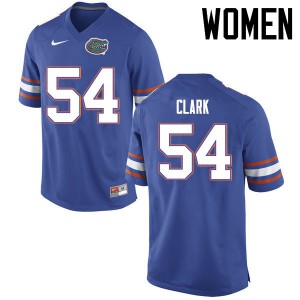 Women Khairi Clark Blue Florida #54 Official Jersey