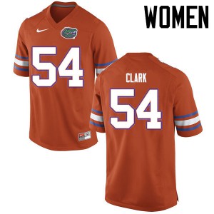 Womens Khairi Clark Orange University of Florida #54 Alumni Jerseys