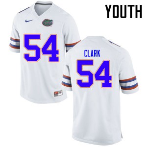 Youth Khairi Clark White Florida #54 Football Jerseys