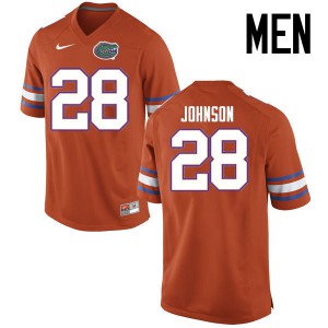 Men's Kylan Johnson Orange Florida #28 Player Jerseys