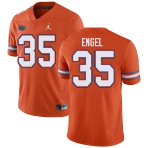 Mens Jordan Brand Kyle Engel Orange University of Florida #35 Stitch Jersey