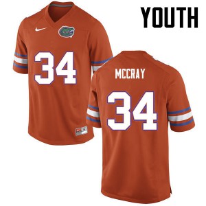 Youth Lerentee McCray Orange UF #34 High School Jerseys