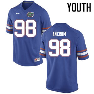 Youth Luke Ancrum Blue Florida #98 Stitch Jersey