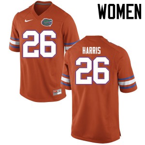 Womens Marcell Harris Orange UF #26 University Jerseys