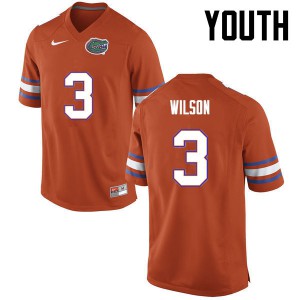 Youth Marco Wilson Orange University of Florida #3 Stitched Jerseys