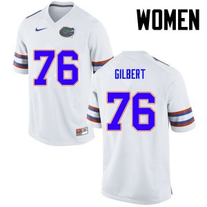 Women's Marcus Gilbert White UF #76 NCAA Jerseys