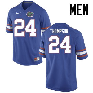 Men's Mark Thompson Blue Florida #24 Stitched Jerseys