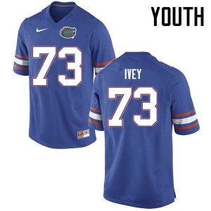 Youth Martez Ivey Blue Florida #73 Player Jerseys
