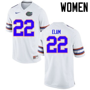 Womens Matt Elam White Florida #22 Official Jersey