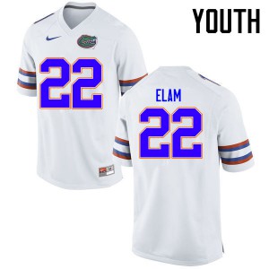 Youth Matt Elam White Florida #22 NCAA Jersey