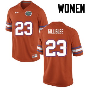 Women's Mike Gillislee Orange University of Florida #23 Alumni Jersey
