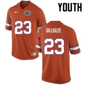 Youth Mike Gillislee Orange Florida Gators #23 College Jersey