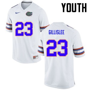 Youth Mike Gillislee White Florida Gators #23 University Jerseys