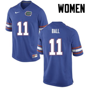 Women's Neiron Ball Blue Florida Gators #11 College Jersey
