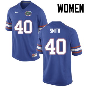 Women's Nick Smith Blue University of Florida #40 Stitch Jersey