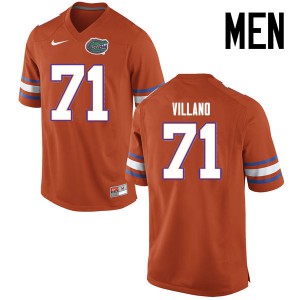 Men's Nick Villano Orange Florida #71 Player Jerseys