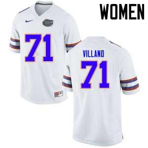 Womens Nick Villano White Florida #71 Player Jerseys