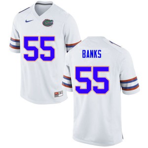 Mens Noah Banks White University of Florida #55 Alumni Jerseys