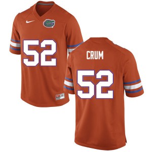 Men Quaylin Crum Orange Florida #52 Player Jersey