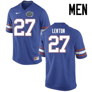 Mens Quincy Lenton Blue Florida Gators #27 NCAA Jersey