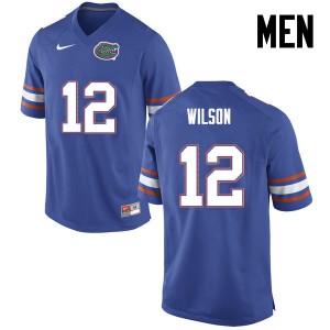 Men's Quincy Wilson Blue Florida #12 Stitch Jersey