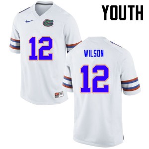 Youth Quincy Wilson White Florida #12 University Jersey