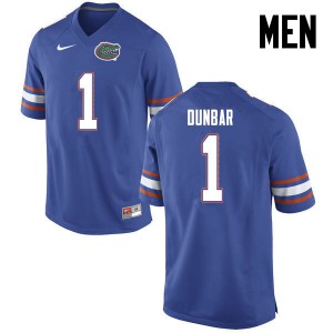 Mens Quinton Dunbar Blue Florida #1 Football Jerseys