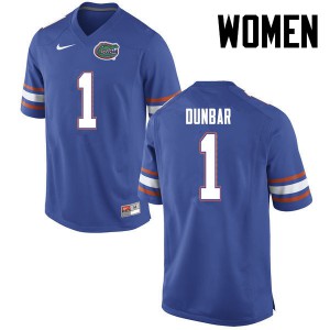 Women's Quinton Dunbar Blue UF #1 NCAA Jersey