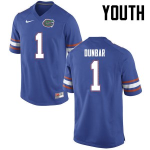 Youth Quinton Dunbar Blue University of Florida #1 NCAA Jersey