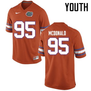 Youth Ray McDonald Orange Florida Gators #95 Official Jersey