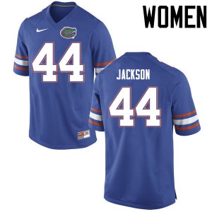 Womens Rayshad Jackson Blue UF #44 Stitch Jerseys