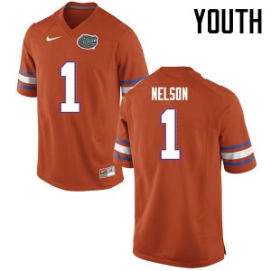 Youth Reggie Nelson Orange Florida #1 Stitched Jersey