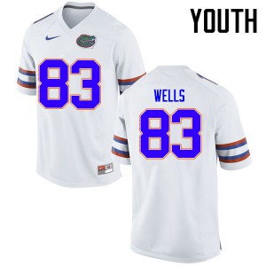 Youth Rick Wells White University of Florida #83 University Jersey