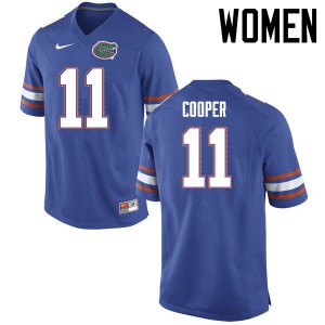 Women Riley Cooper Blue University of Florida #11 Player Jerseys