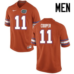 Men Riley Cooper Orange Florida Gators #11 Embroidery Jersey