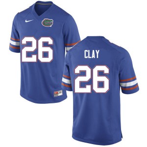 Mens Robert Clay Blue Florida #26 University Jerseys