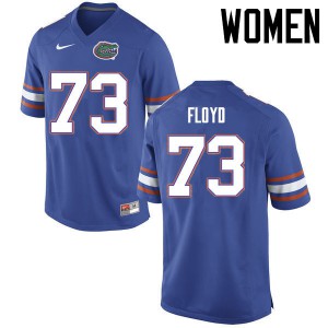 Womens Sharrif Floyd Blue UF #73 Football Jerseys